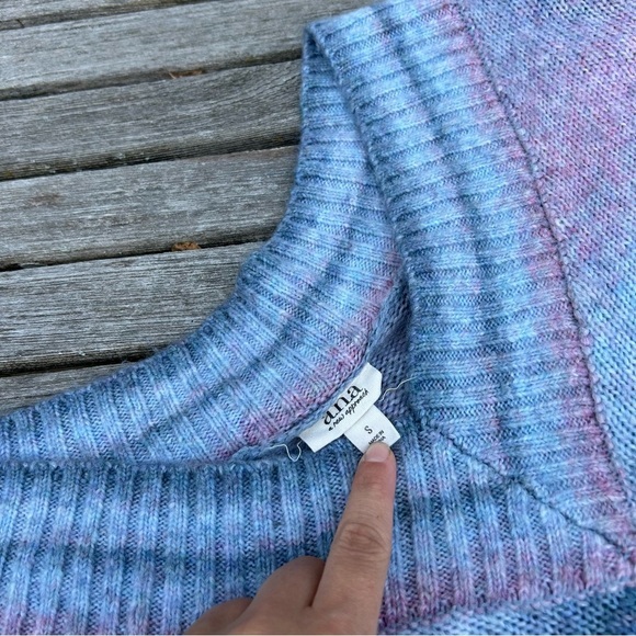 Sweater Blue Pink Cotton Candy Ombre Striped Knit size‎ small a new approach Ana - Picture 5 of 9